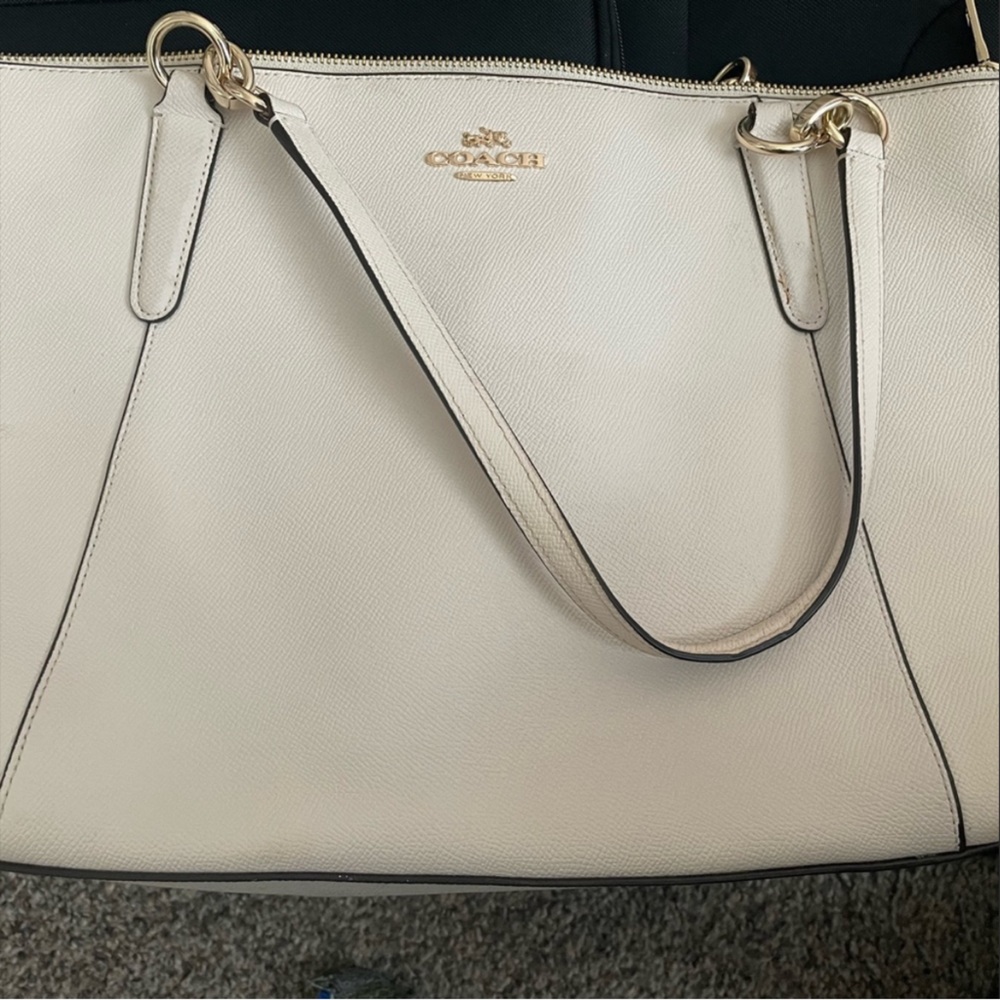 Coach cream bag tote